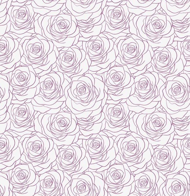 玫瑰花朵无缝背景