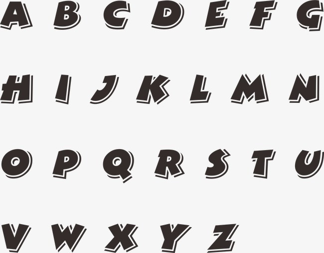 字母字体设计_字母设计png素材-90设计