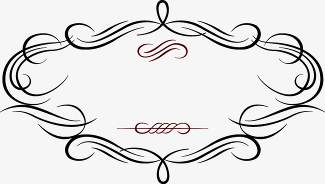 卡通手绘水彩花纹边框纹理装饰素材