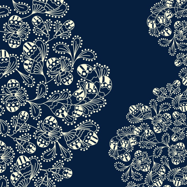 卡通手绘花纹底纹