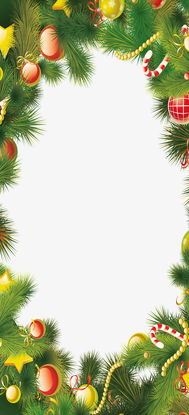 圣诞节椭圆形边框