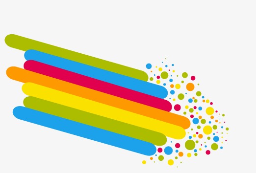 条状颜色装饰小边框彩带素材