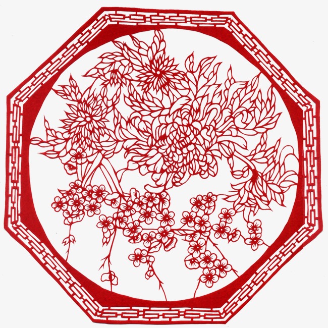 剪纸【高清装饰元素png素材】-90设计