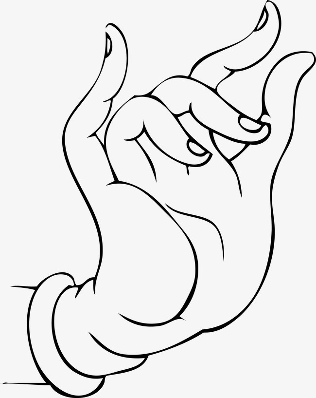 佛教手势 观音手 佛手png素材-90设计