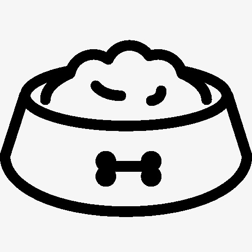 动物狗碗的图标