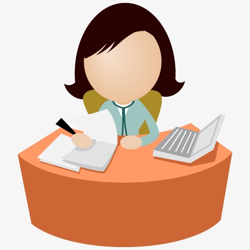 office women glasses icon