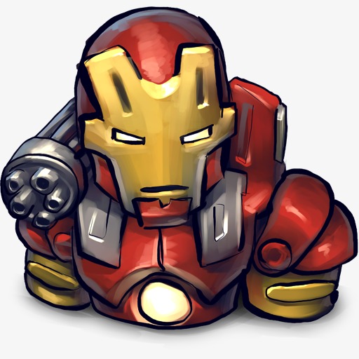 comics ironman red icon