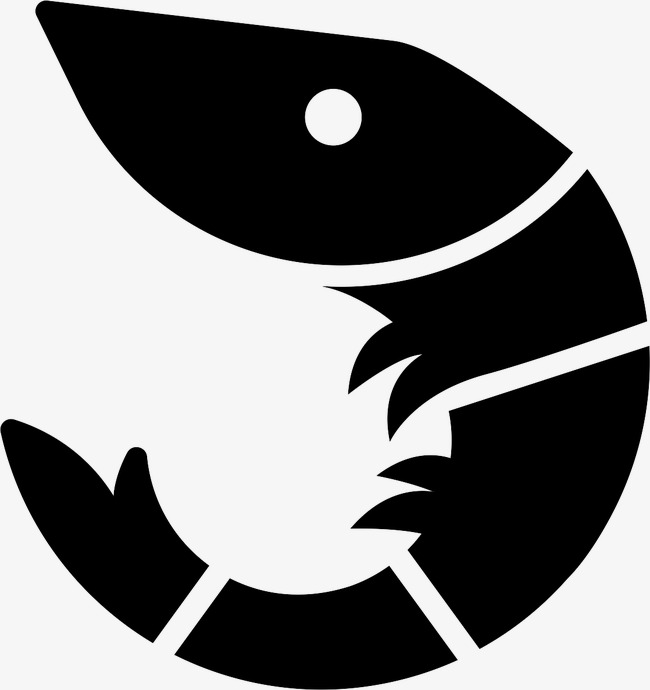 美味小龙虾艺术字体设计虾尾简约美食