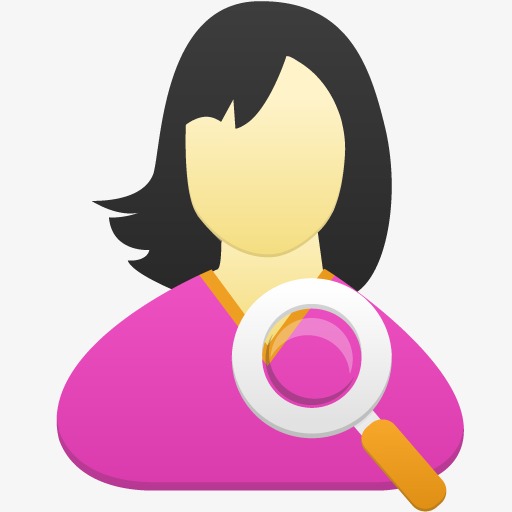 卡通精美图标用户女