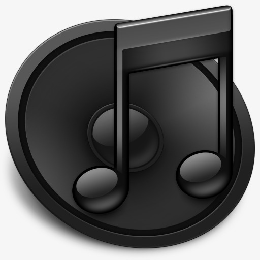 黑色的音乐itunes-icons
