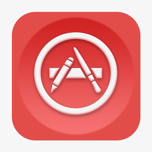 应用程序red-social-media-icons【高清图标元素png素材】-90设计