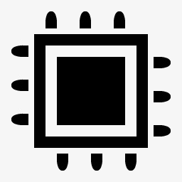 硬件处理器黑色默认图标