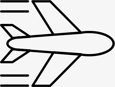 飞机卡通手绘对话栏矢量免扣元素设计