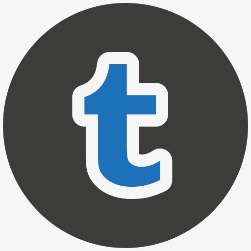 博客媒体社会tumblr蓝色和灰色的社交媒体