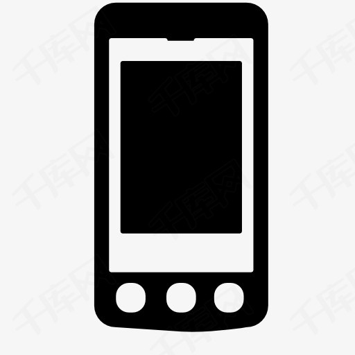 黑色手机图标