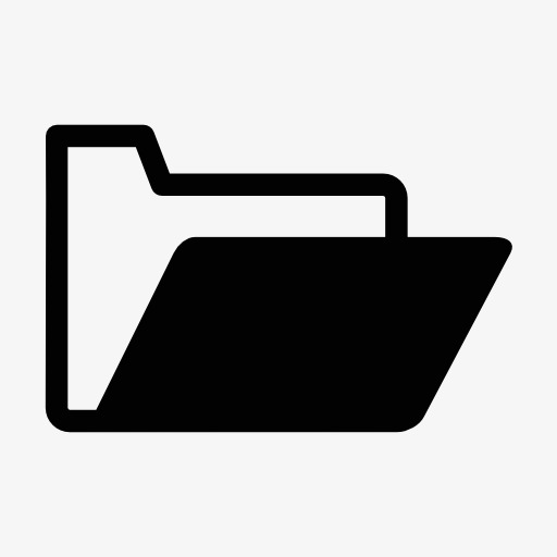 打开的文件夹图标