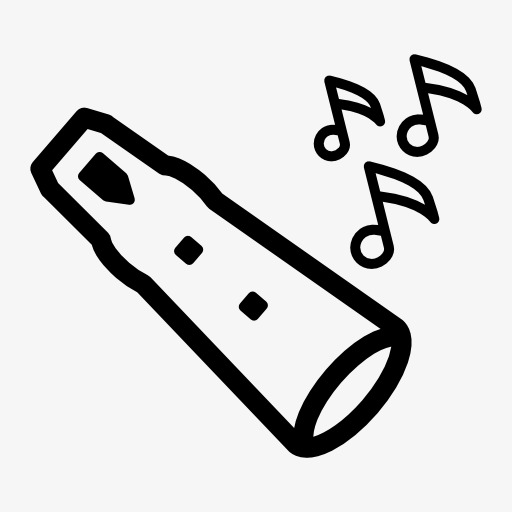 精美乐器图标长笛