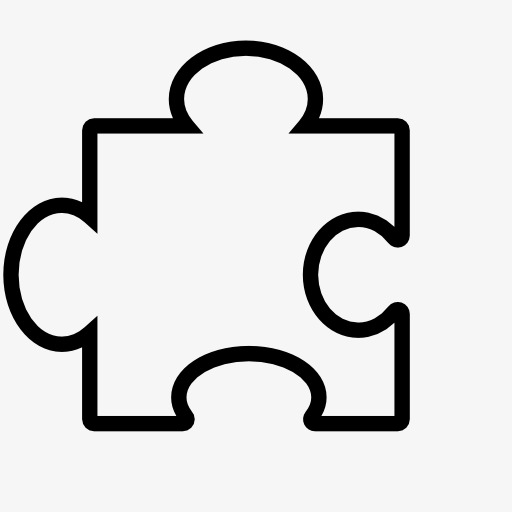 简约商务图标ui图形元素设计拼图图标