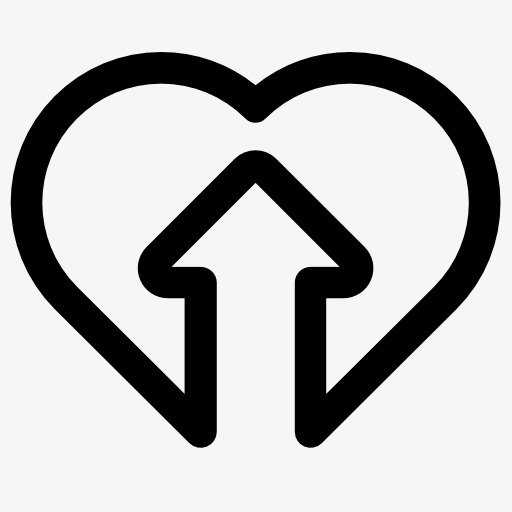 心形上箭头图标