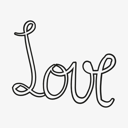 创意情人节主题应用图标ui图形元素设计love