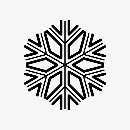 雪花符号图案图标png素材-90设计