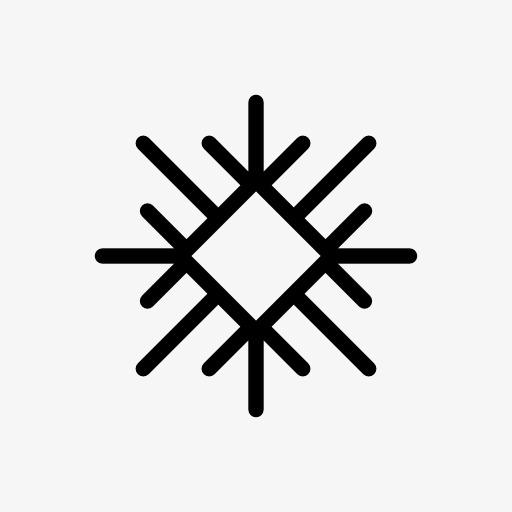 雪花天气符号图标
