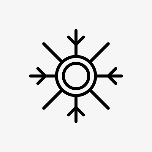 雪花天气符号图标