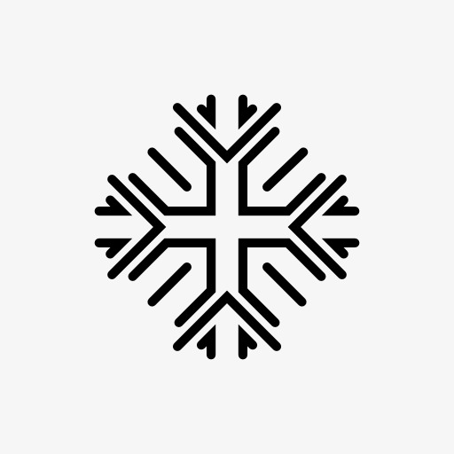 雪花标识图标
