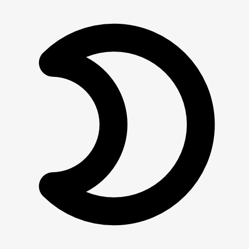 星星月亮标志图标