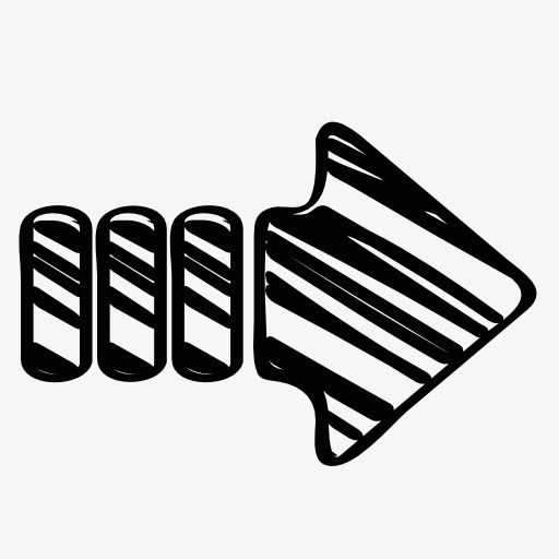 右箭头标志图标