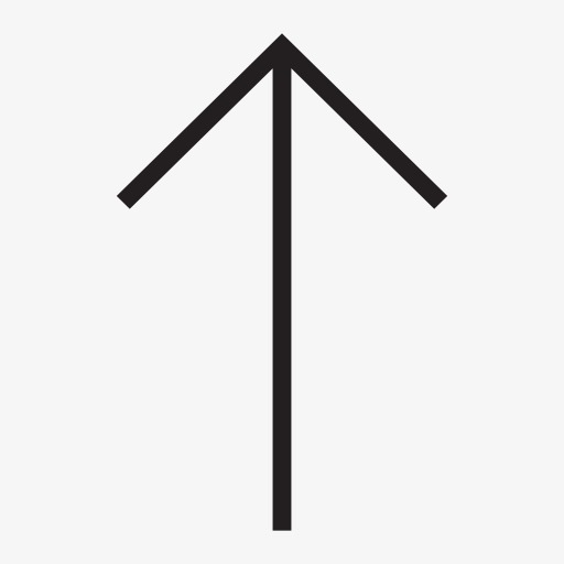 向上箭头标志图标