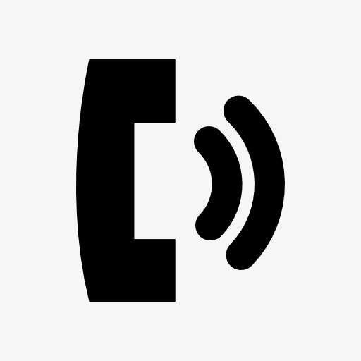 通用mbe风格苹果手机电话呼叫来电矢量图标