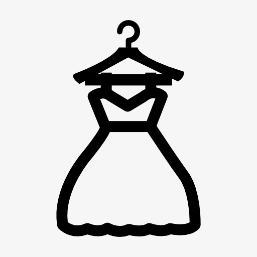 连衣裙图标【高清图标元素png素材】-90设计