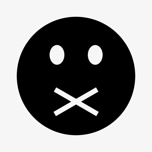 闭嘴表情图标