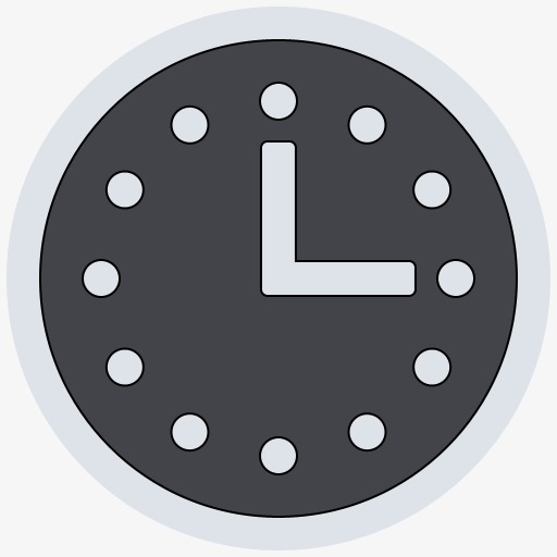 半透明时钟time图标