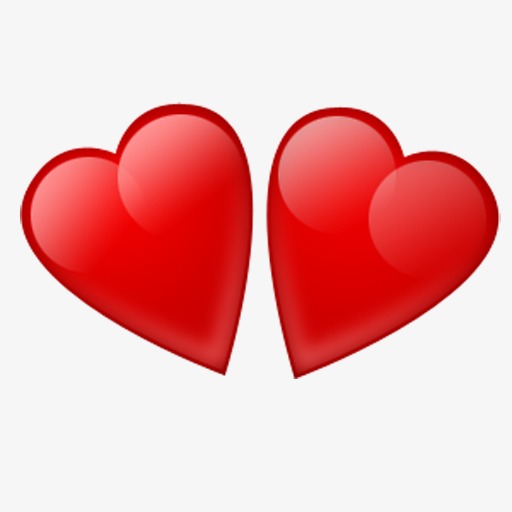 两个红心图标png素材-90设计