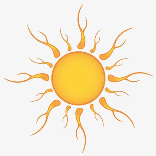 橙色的太阳图标