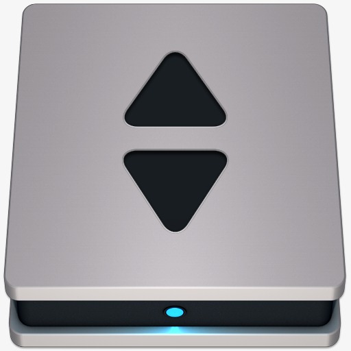 灰色调移动硬盘图标下载png素材-90设计