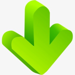 绿色的下箭头图标