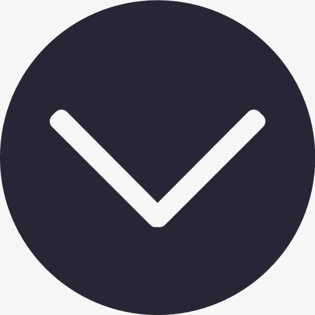 下拉按钮_下-圆-实心png素材-90设计