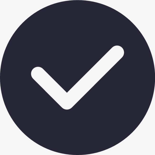 对勾图标小元素绿色正确勾装饰图标