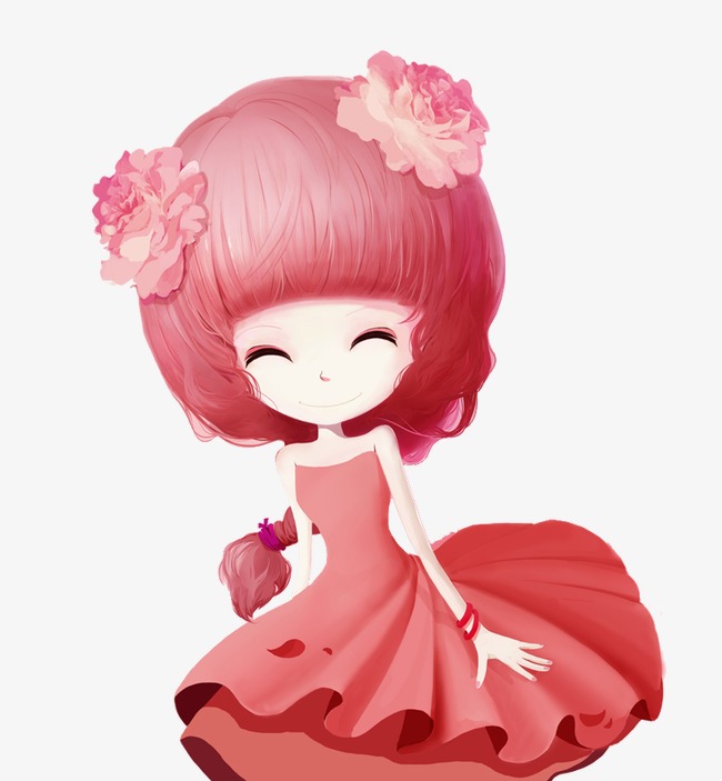 女生卡通_女生 png素材-90设计