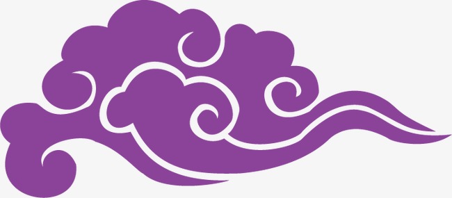 海浪纹祥云纹风水墨云纹波浪纹免扣素材