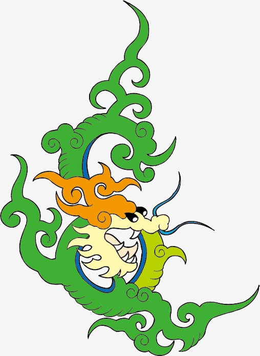 手绘中国龙