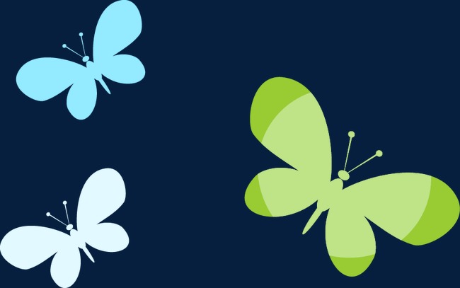 卡通手绘梦幻蝴蝶