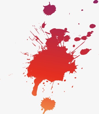 红色油漆点【高清效果元素png素材】-90设计