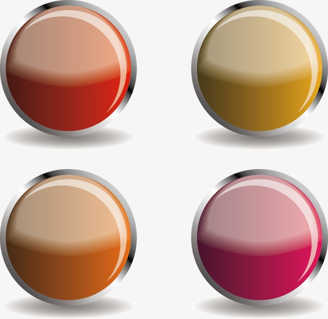 按钮图标_水晶按钮png素材-90设计