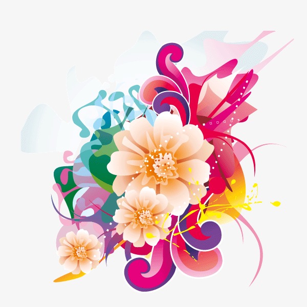 花纹 花朵 装饰图案png素材-90设计