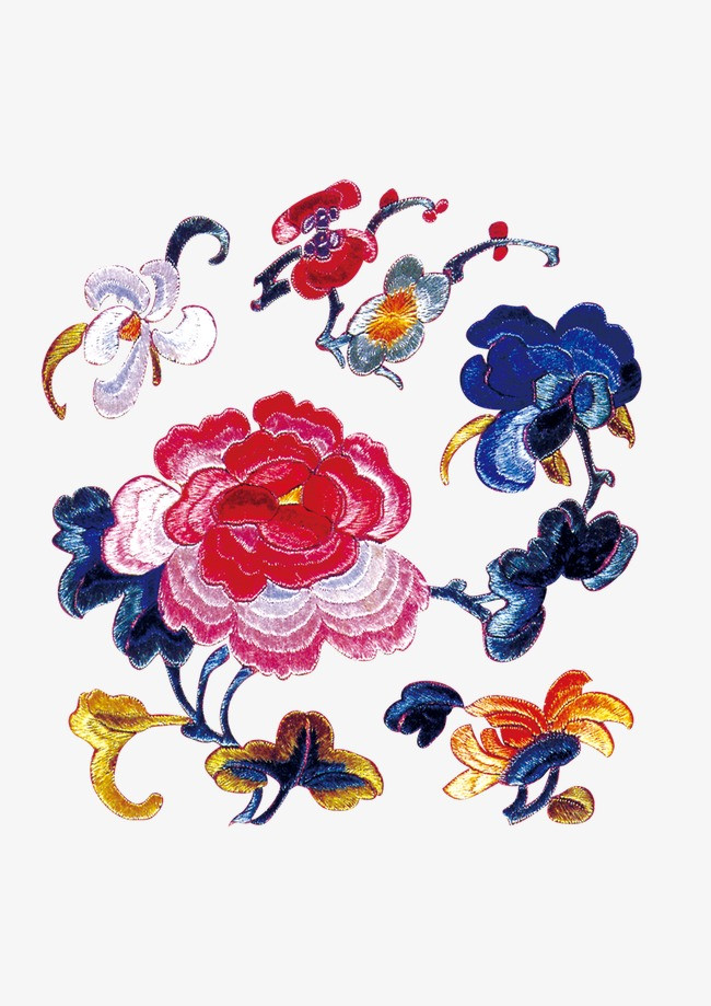 刺绣海报_刺绣png素材-90设计