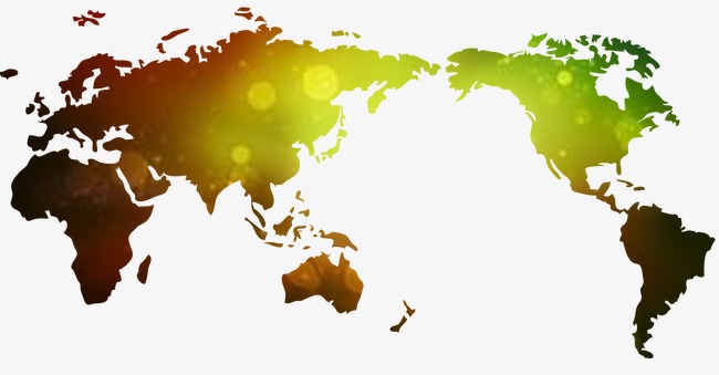 炫彩地图png素材-90设计